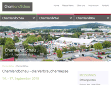 Tablet Screenshot of chamlandschau.de
